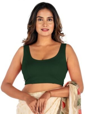 Abhi Women U-Neck Saree Blouse