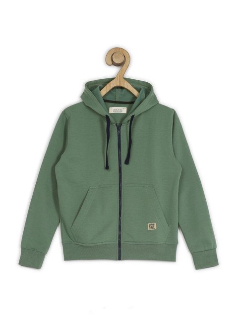 Alan Jones Boys Hooded Front Open Sweatshirt