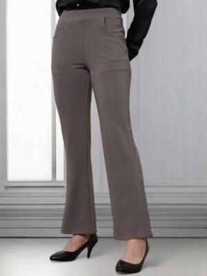 All About You Formals Women Flared High-Rise Trousers