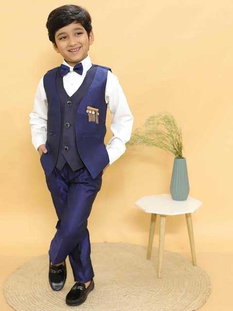 ALLES MARCHE Boys Set Of 3-Piece Single Breasted Suits