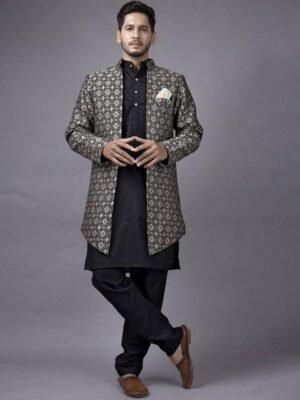 amzira Printed Sherwani Set