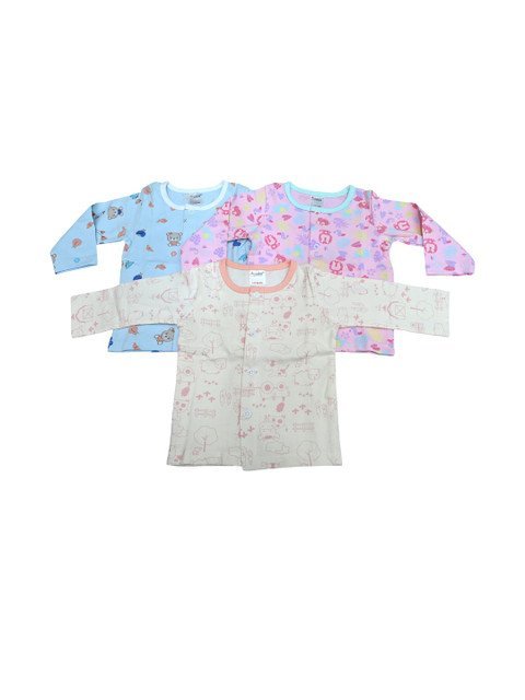 ANGAAKAR CLOTHINGS Kids-Unisex Pack of 3 Cotton Jhabla