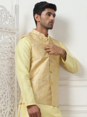 Anouk Woven Design Nehru Jacket
