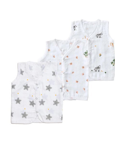 ARYA Kids Jabla Innerwear Vest - Pack Of 3