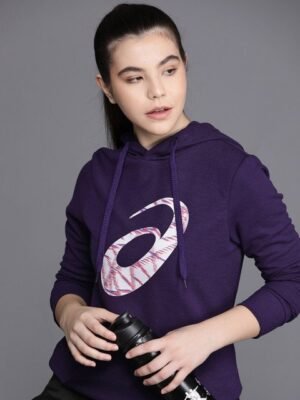 ASICS Brand logo Printed Hooded Sports Sweatshirt