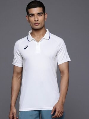 ASICS Men Polo Collar Cricket T-shirt
