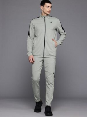 ASICS Mock Collar Colorblocked Detail Sports Tracksuit