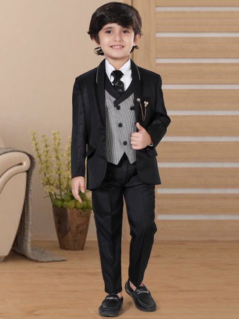 BAESD Boys 5-Pcs Single Breasted Suits