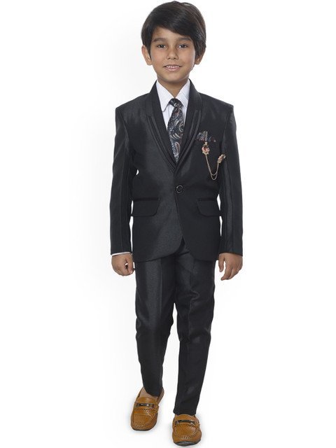 BAESD Boys 5 Piece Single-Breasted Suits