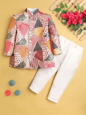 BAESD Boys Jodhpuri Coat with Trousers