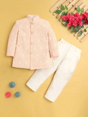 BAESD Boys Jodhpuri Coat with Trousers