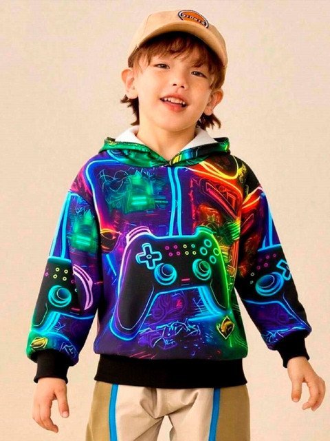 BAESD Boys Printed Pullover Sweatshirt