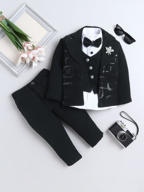 BAESD Boys Sequin Embellished Four-Piece Party Suit