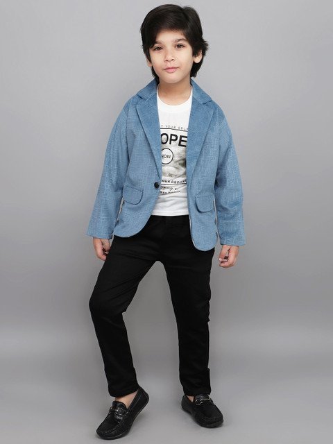 BAESD Boys Textured 3-Piece Suit Set