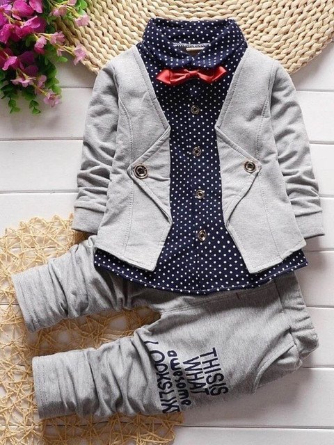 BAESD Infant Boys Printed 2-Piece Suits