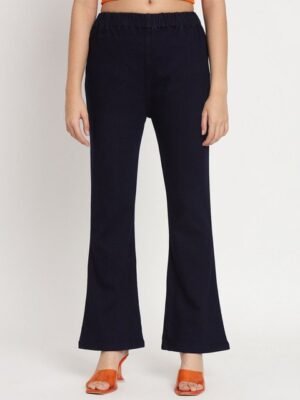 BAESD Women Relaxed Fit Bootcut Cotton Denim Jeggings