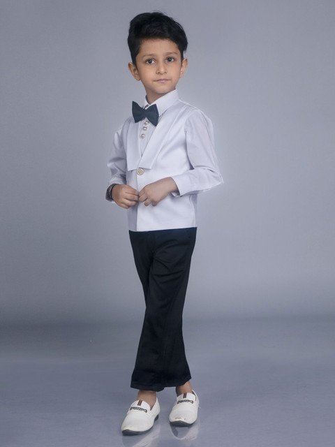 BAYA COUTURE Boys Four Piece Cotton Party Suits