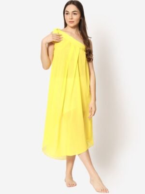 Beau Design One Shoulder Swimwear Cover Up Dress