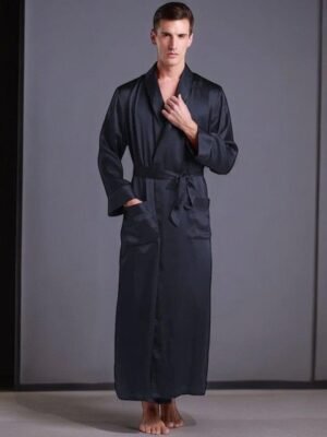 Bella Babe by SK Men V-Neck Maxi Robe