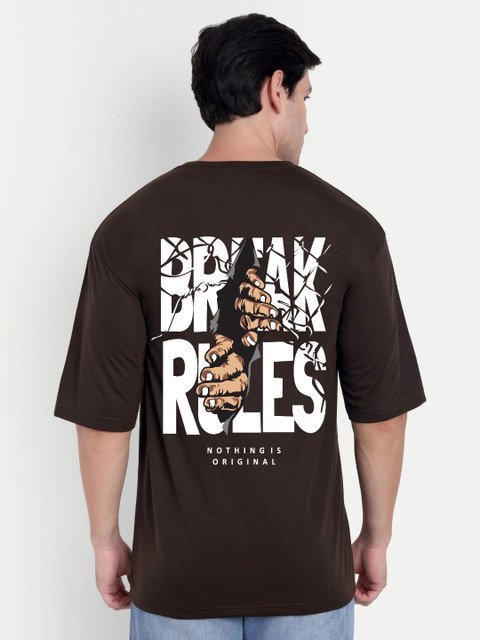 BENNY BROOKS Printed Applique Oversized T-shirt