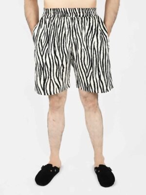 Blissence Men Printed Slip-On Lounge Shorts