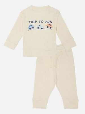 Bodycare Boys Embroidered Long Sleeves Sweatshirt With Joggers