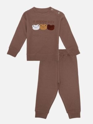Bodycare Boys Embroidered Long Sleeves Sweatshirt With Joggers