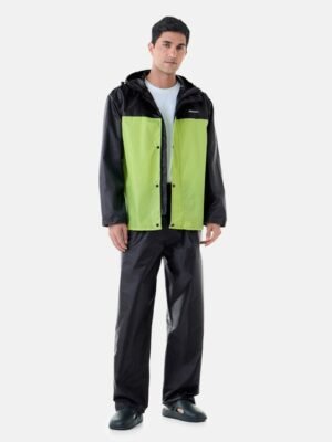 BOLDFIT Storm Breaker Colourblocked Raincoat Top & Bottom Rain Suit
