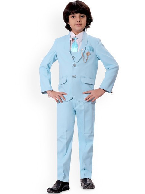 BT DEZINES Boys Single-Breasted 5-Piece Party Suits