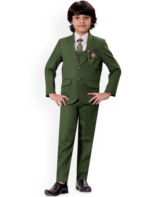 BT DEZINES Boys Single-Breasted 5-Piece Party Suits