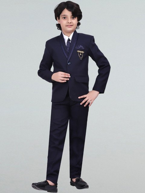 BT DEZINES Boys Single-Breasted Five-Piece Party Suits