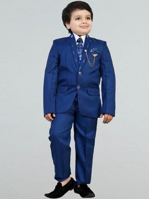 BT DEZINES Boys Single-Breasted Five-Piece Party Suits