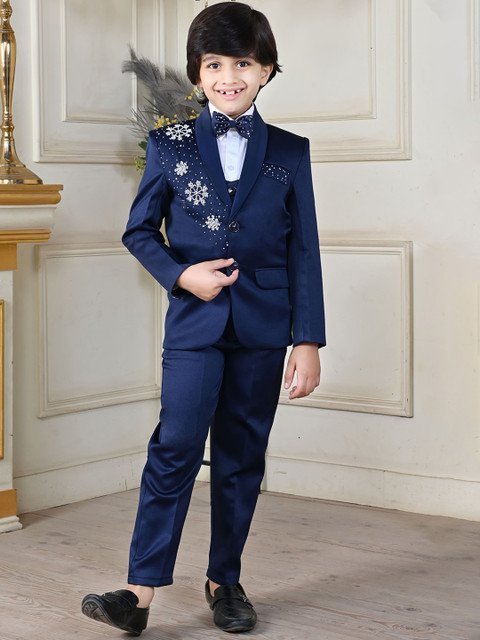 BT DEZINES Boys Single-Breasted Five-Piece Party Suits