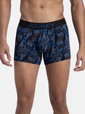 Buy Jockey Super Combed Cotton Elastane Stretch Printed Trunk With Ultrasoft Waistband FP23 - - Apparel for Men