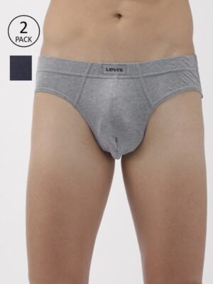 Buy Levis Men Pack Of 2 Solid Pure Cotton Brief With Smartskin Technology - - Apparel for Men