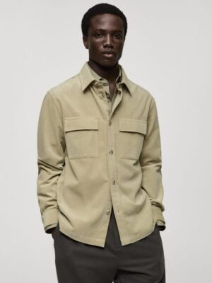 Buy MANGO MAN Pure Cotton Corduroy Shacket - - Apparel for Men