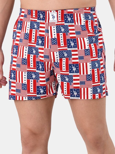 Buy U.S. Polo Assn. Men Printed Pure Cotton Breathable Boxers - - Apparel for Men