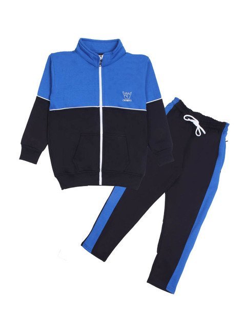 CARACAS Kids Colourblocked Cotton Tracksuit