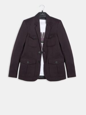 CHARCHIT Boys Notched Lapel Blazer With T-Shirt
