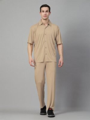 CHKOKKO Shirt Collar Shirt With TrousersCo-Ords
