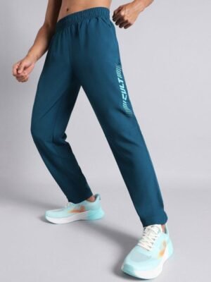 CULT Men's Teal Train All Format Training Trackpants