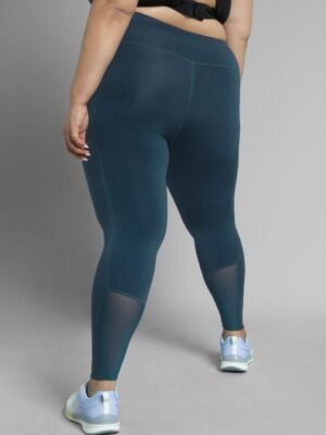 CULT Women Navy Running Essential Plus Size Tights