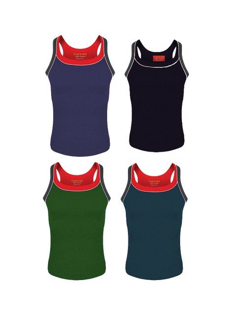 Cupatex Boys Pack Of 4 Combed Cotton Gym Vests KIDS_GYM_P4_1