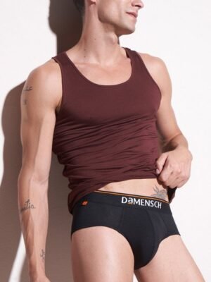 DAMENSCH Men Solid Basic Deo Cotton Anti-Bacterial Briefs DAM-CTS-B-SWB