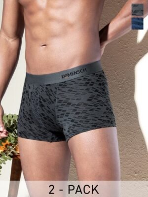 DaMENSCH Pack of 2 DEO-SOFT Printed Premium Egyptian Cotton-Modal Blend Trunk