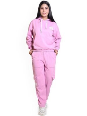 Divine Girl Women Hood Neck Tracksuit