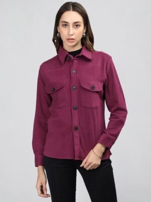 Dlanxa Spread Collar Casual Shackets