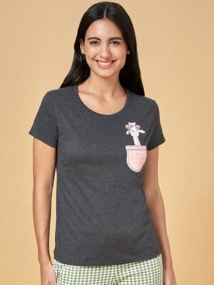 Dreamz by Pantaloons Printed Cotton Lounge T-Shirts
