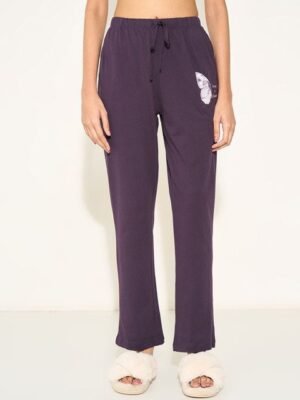 Dreamz by Pantaloons Women Printed Pure Cotton Mid-Rise Lounge Pants