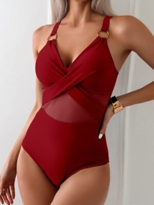 DressBerry Shoulder Straps Swim Body Suit